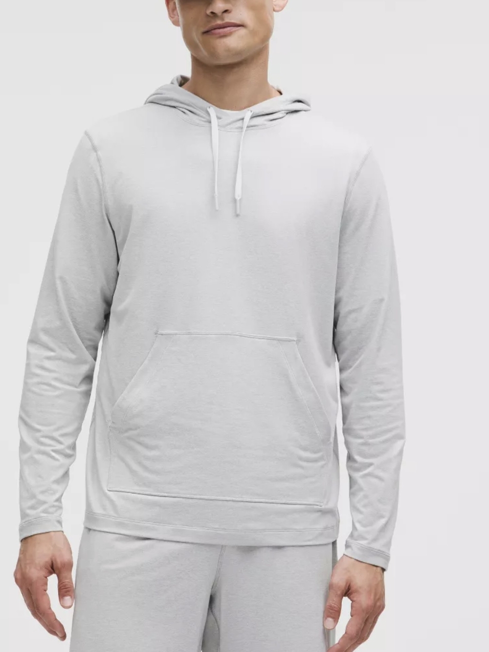 lululemon athletica Men's Light Gray Pullover Hoodie